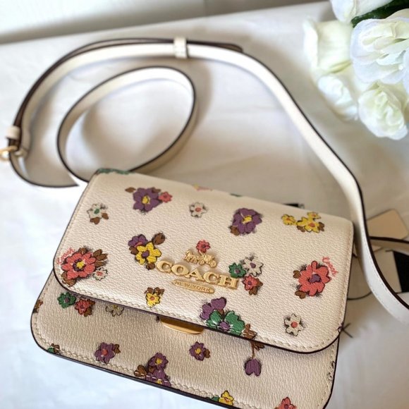 coach Mini Brynn Crossbody With Spaced Floral Field Print c9958 - Picture 1 of 11